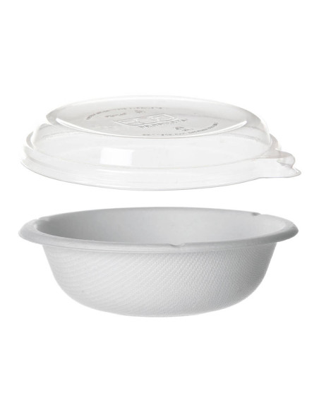 ▷ Bowls Compostables 470 cc con Tapa - Envases del Mediterráneo ✅✅
