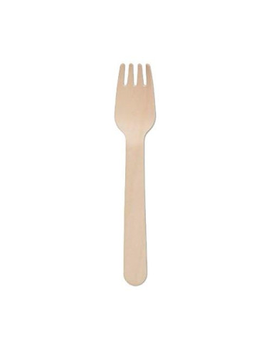 ▷ Tenedor de Madera Desechable - Envío 24h. - Envases del Mediterráneo