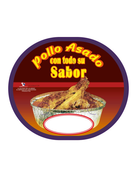 ▷ Tapa para Envases de Pollo Ovalado 1900 cc - Envío 24h.