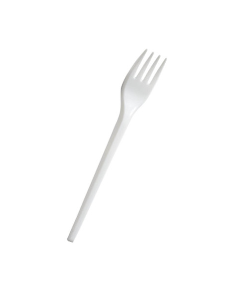 ▷ Tenedor Biodegradable Blanco CPLA - Envío 24h.