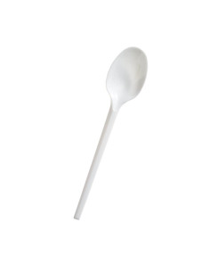 ▷ Colher Biodegradável Branca CPLA - Envio 24h.