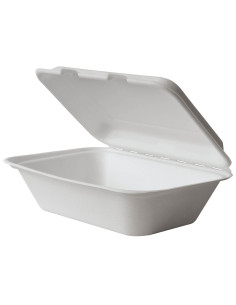 ▷ Bandeja de Cana-de-Açúcar + Tampa 625 cc para Take Away ✅ - Envio 24h.