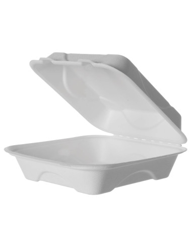 ▷ Bandeja de caña de azúcar con tapa para comida - Mejor precio ✅✅
