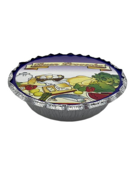 ✅ Envase de Aluminio Redondo para Paella con Tapa - Envío 24h.