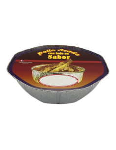 ▷ Envases de Aluminio para Pollo a la Brasa mas Tapa - Envío 24 h.