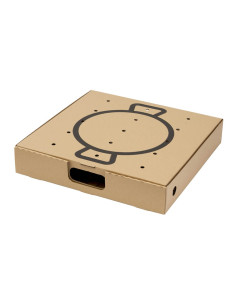 ✅ Caja Marrón para Transportar Paellas 40x40 cm - Envío Gratuito 24h.